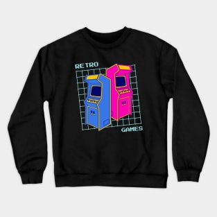 Retro Gaming Arcade Retro Vintage Crewneck Sweatshirt